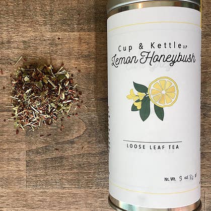 3oz Tin - Lemon Honeybush Loose Leaf Tea for wholesale by Cup & Kettle Tea