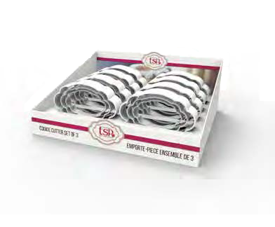 Vanilla TSP™ Cookie Cutter Set Monogrammable Shape Set of 3 for wholesale on Faire5