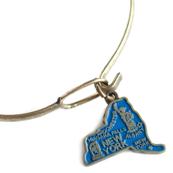 Gleeful Peacock - Wholesale Charm/Dangle Bracelet - New York State Charm Bracelet, Necklace, or Charm Only2