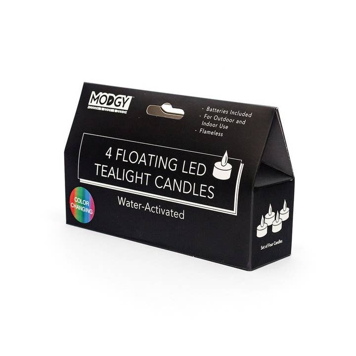 Modgy - Wholesale Flameless Candle - Multi Color Water-Activated LED Candles - Pack of Four1