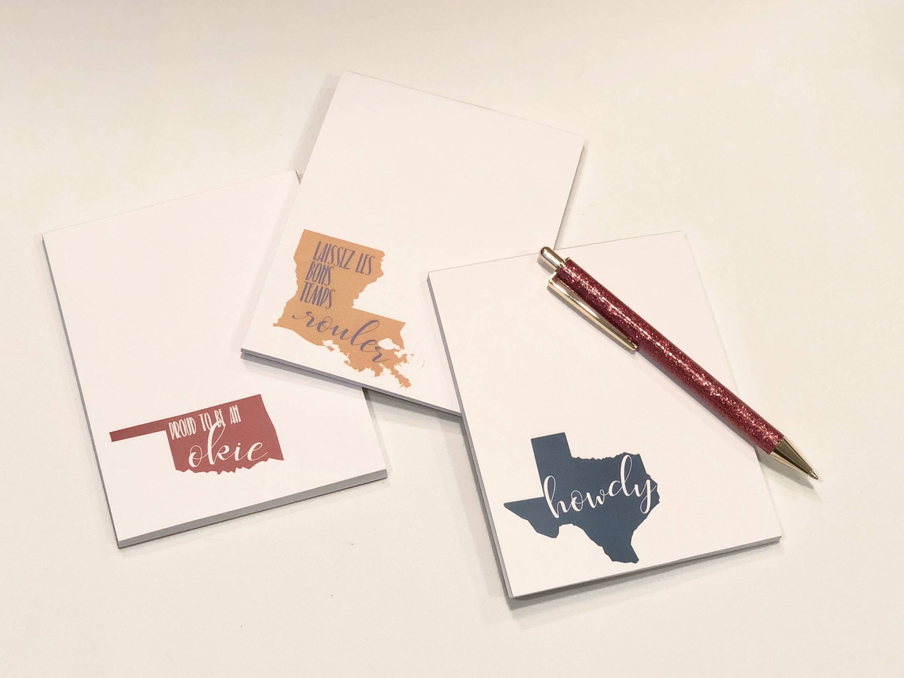 The Mad Padder - Wholesale Notepad - State Notepads - Oklahoma Proud To Be An Okie - Scratchpad1