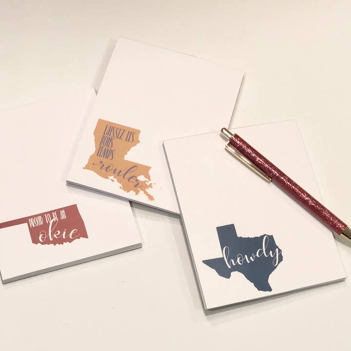 The Mad Padder - Wholesale Notepad - State Notepads - Oklahoma Proud To Be An Okie - Scratchpad1