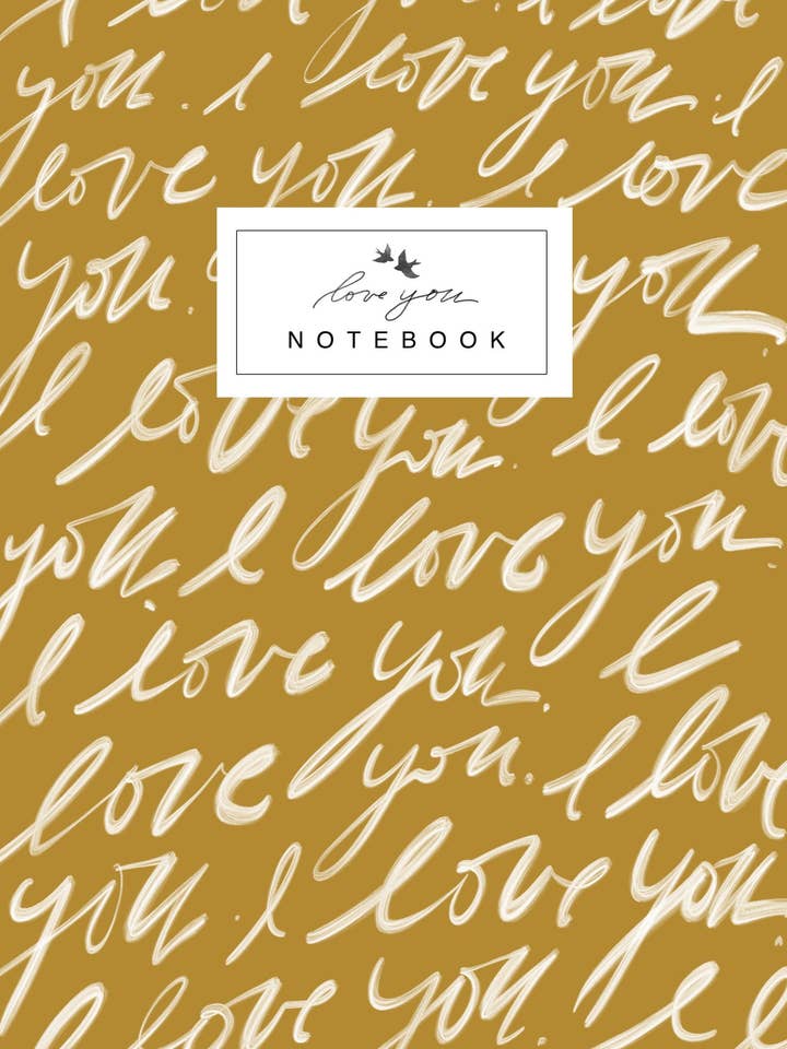 Elsker dig håndtegnet notesbog for engroshandel hos Twin Sparrow