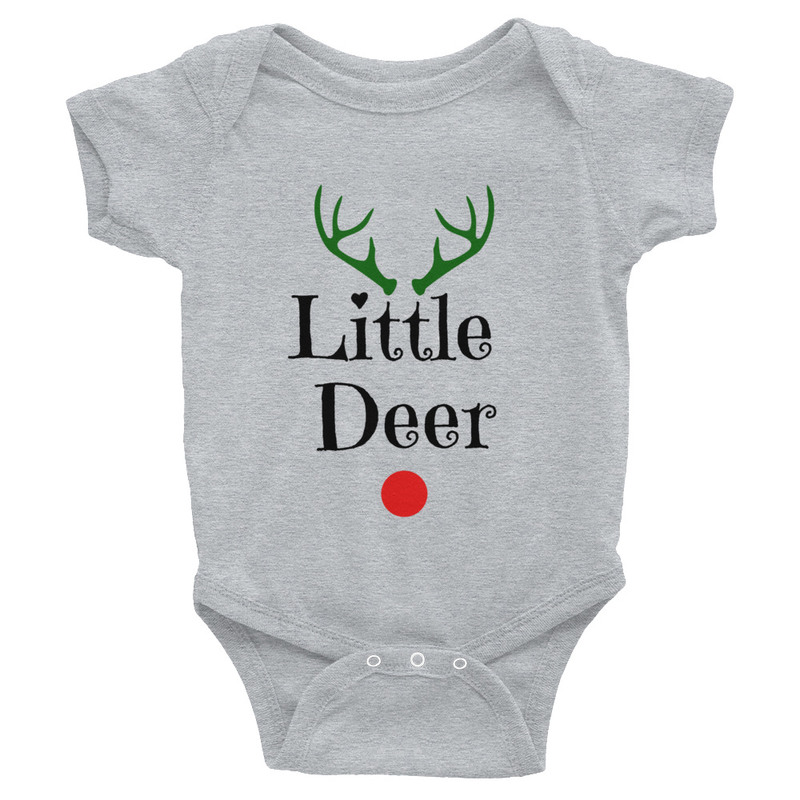 My Bella Vida Inc. - Wholesale Bodysuit (Non-Footed) - Baby - Little Deer Onesie - Christmas Onesie0