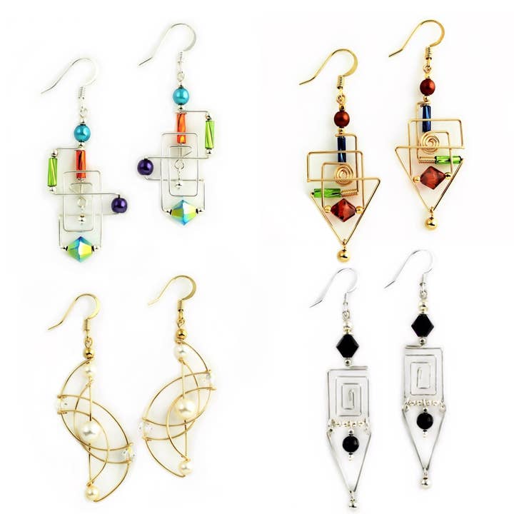 Frank Lloyd Inspirado 4 Pack-Colores Varían para venta al por mayor de Harpstone Galleries