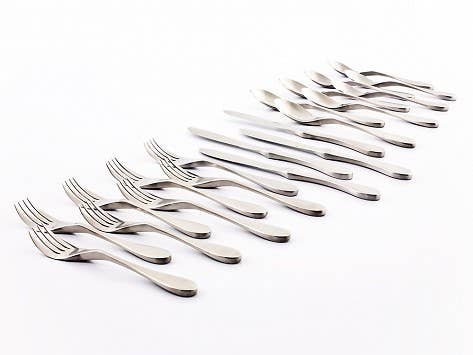 Knork Flatware – wholesale Bestickset – Original matt rostfritt stål bestick 20 bit Set, 18/03