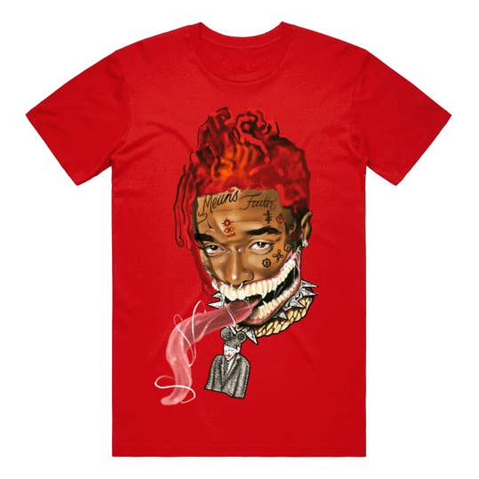 Red Freeuzi Tee for wholesale by Merchathon