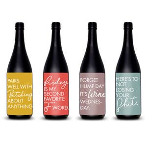 Brutally honest wine labels