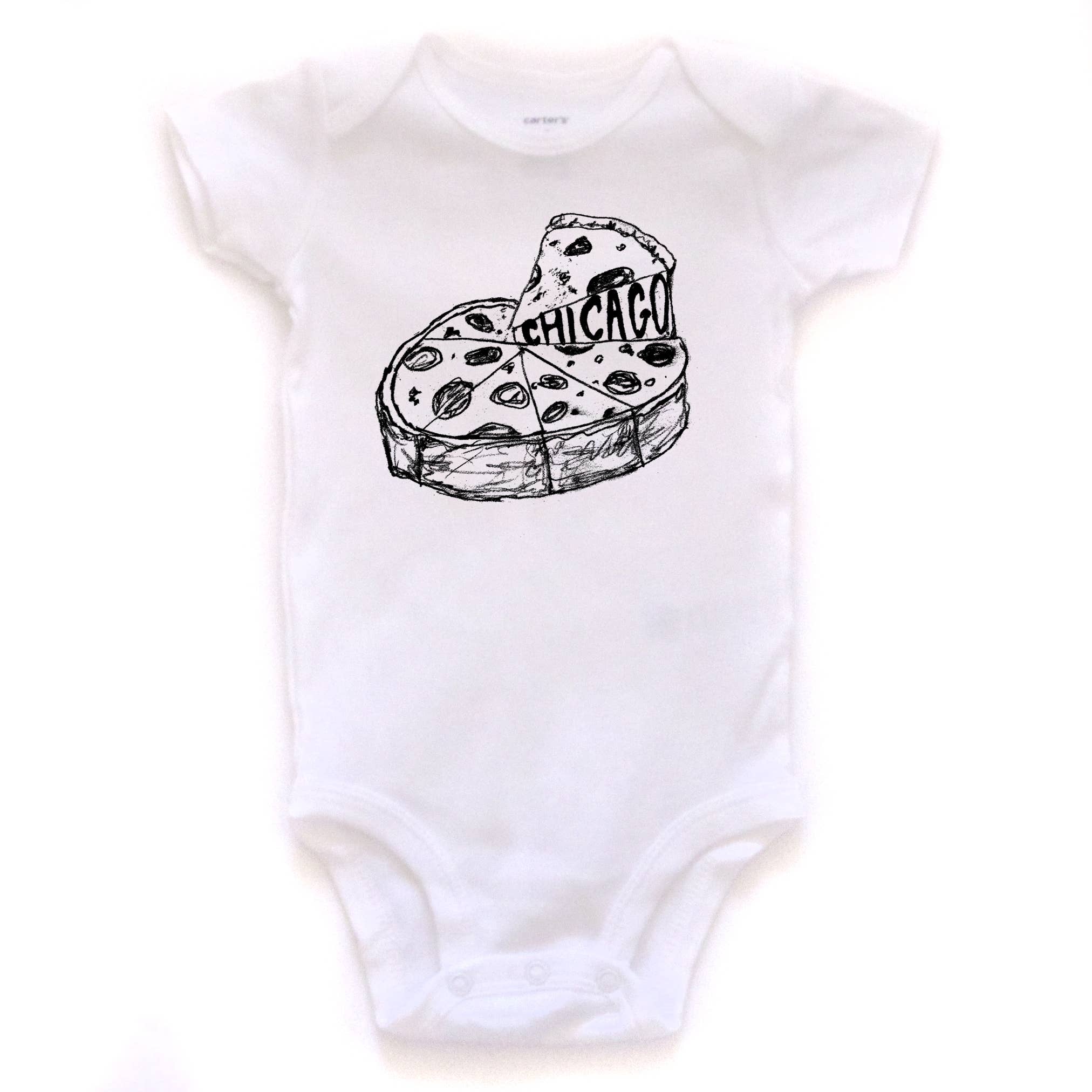 Baby Onesies Shark Bites Pizza 100/% Cotton Newborn Baby Clothes Super Power Short Sleeve Bodysuit