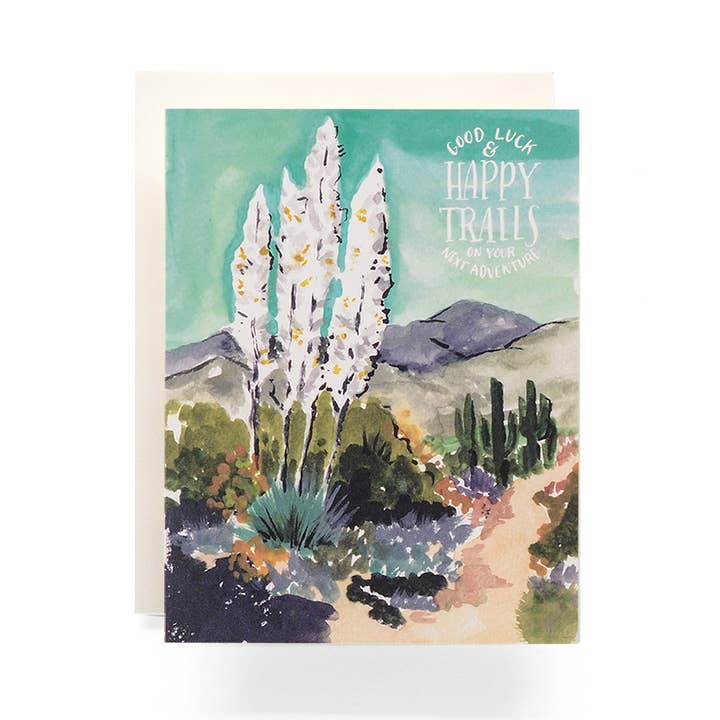 Agave Happy Trails Greeting Card for wholesale by Antiquaria