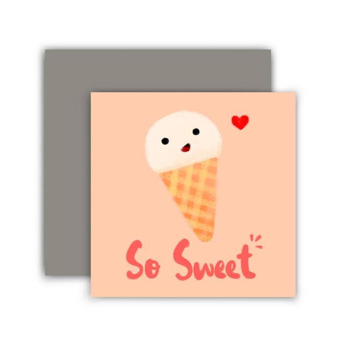 So Sweet Ice Cream Mini Card for wholesale by The Little Red House