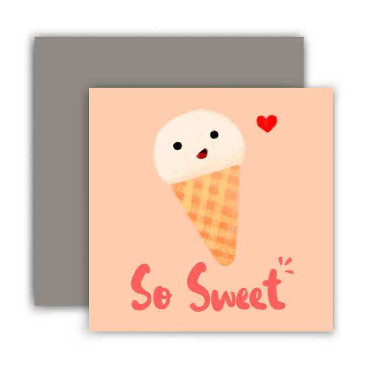 So Sweet Ice Cream Mini Card for wholesale by The Little Red House