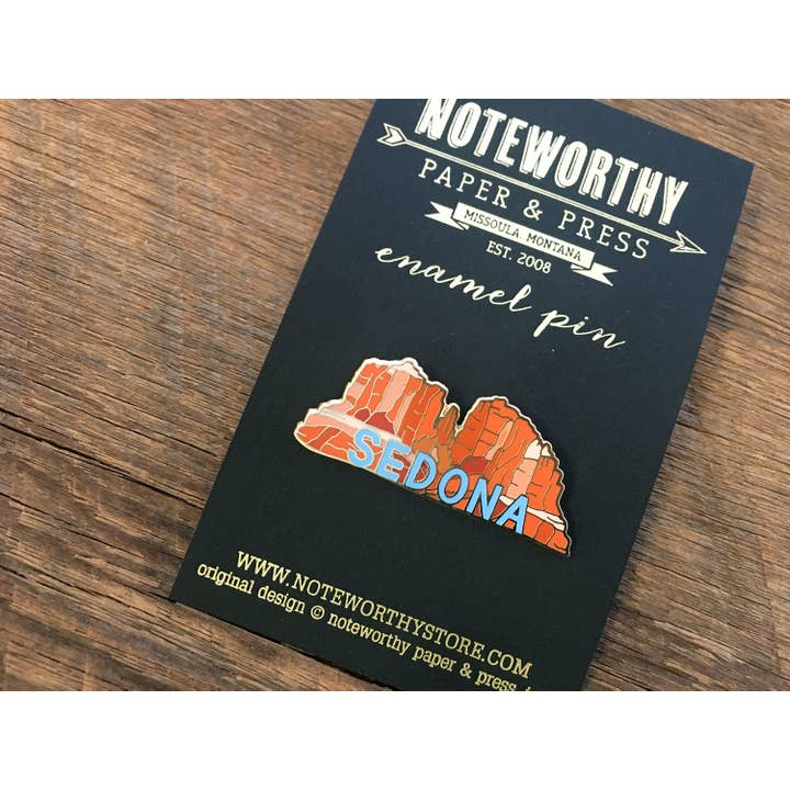 Noteworthy Paper & Press - Wholesale Lapel Pin/Button - Sedona Enamel Pin3