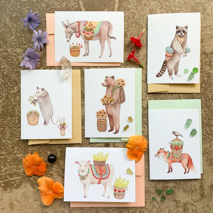 Flower Messengers- Small Card Pack for wholesale by Polanshek of the Hills