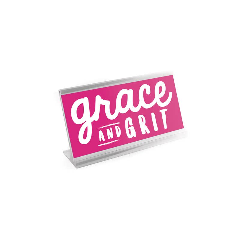 Wellspring - Wholesale Desk/Tabletop Sign - 4" Pink Desk Sign - Grace & Grit1