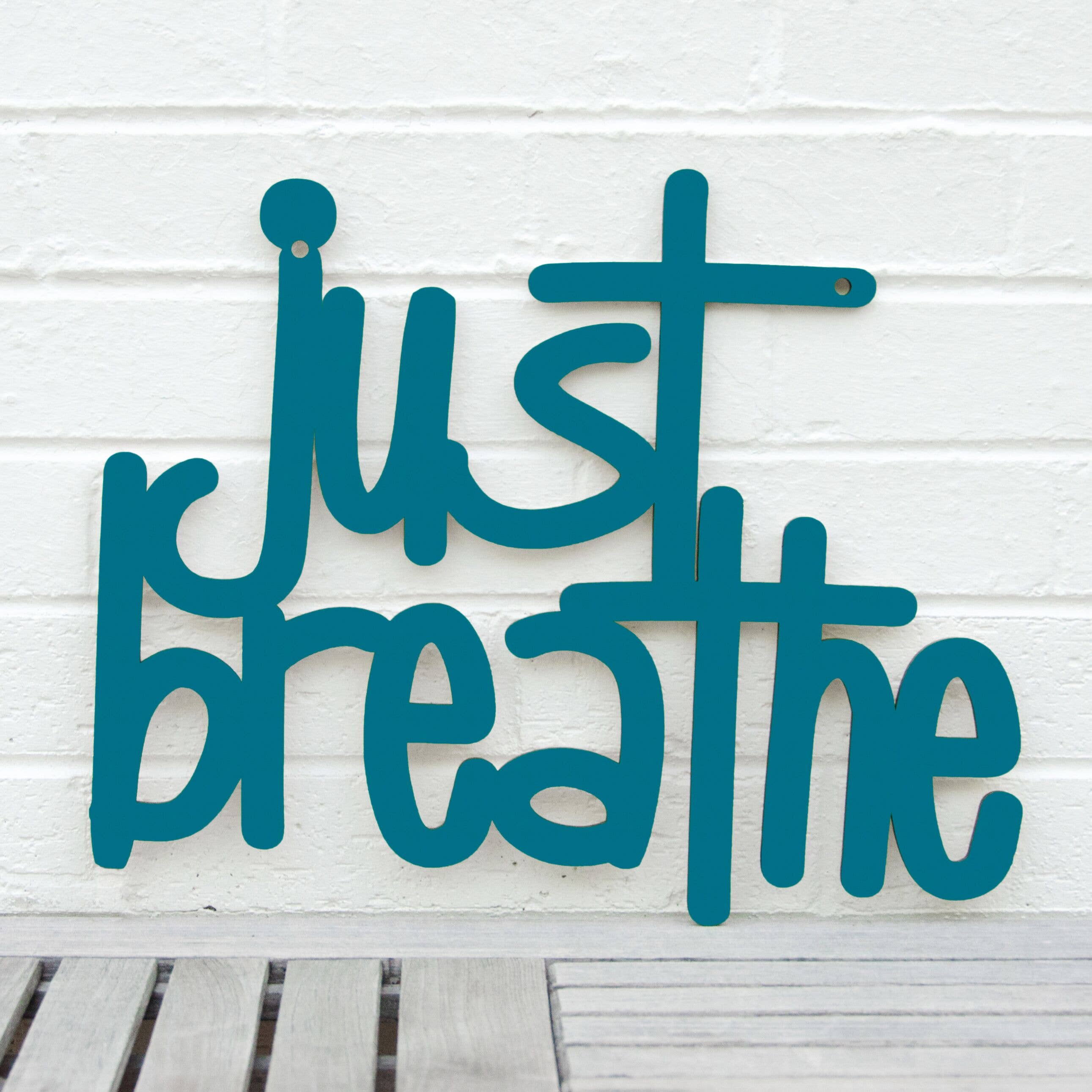 Spunky Fluff - Wholesale Wall Sign - Just Breathe, Inspirational Wood Wall Art Sign6