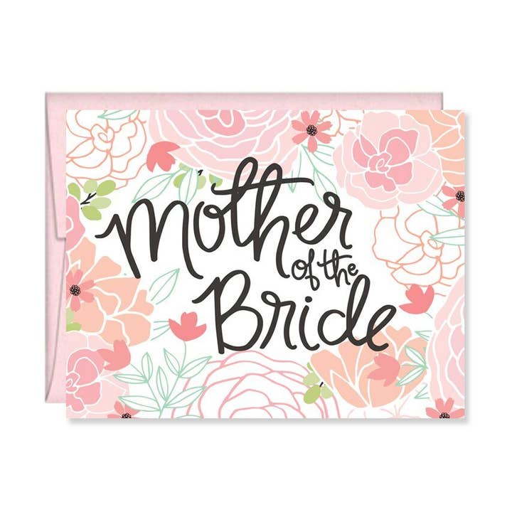 Mother Of The Bride Card, wedding party, bridesmaid for wholesale by Pen & Paint