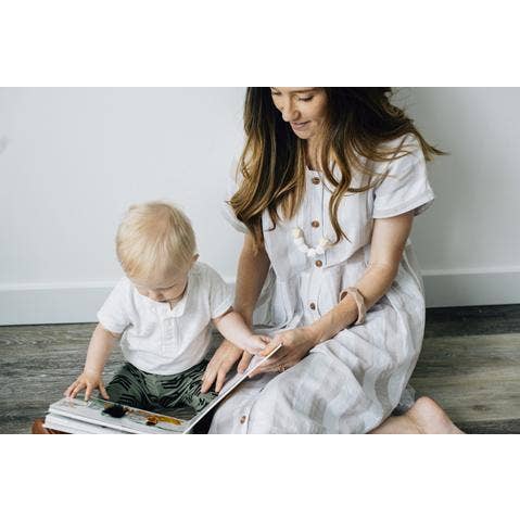 Chewable Charm - Wholesale Teething Necklace - Baby - The Jameson - White Teething Necklace2