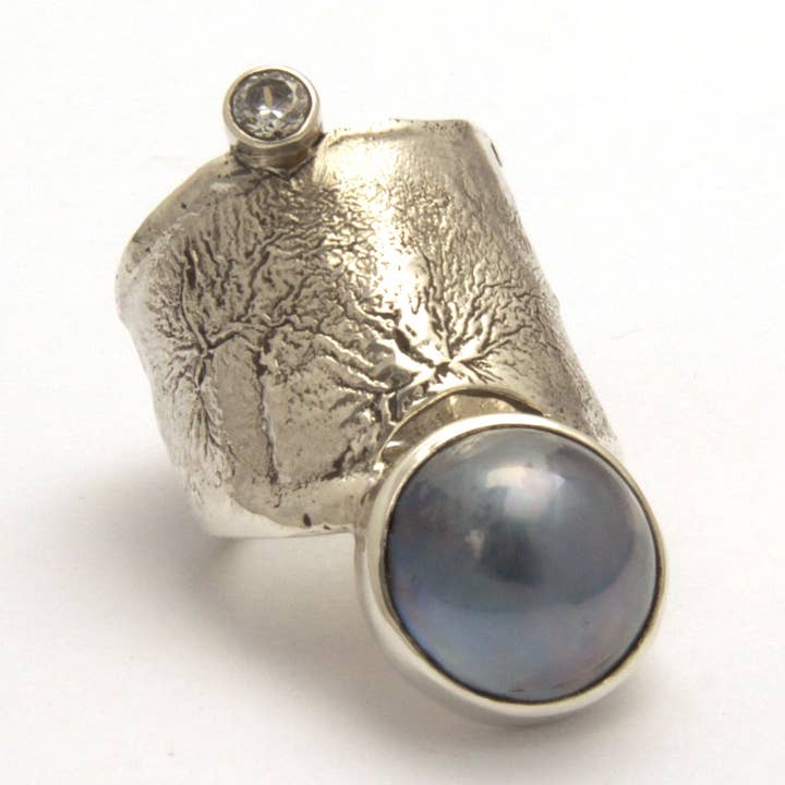 Reticulated stone ring series for wholesale by Tamara Kelly Designs