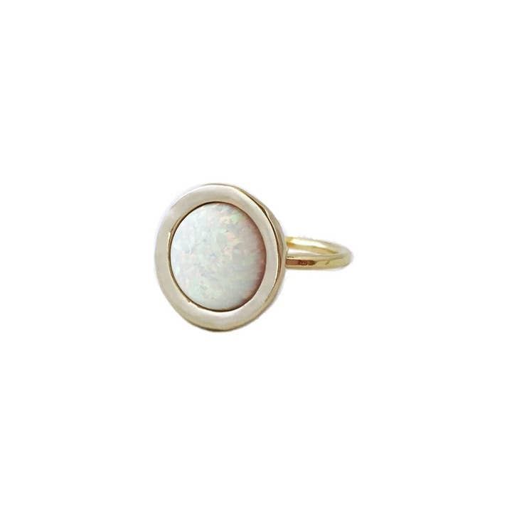 Bang Ring with Opal for wholesale by Therese Kuempel Jewelry