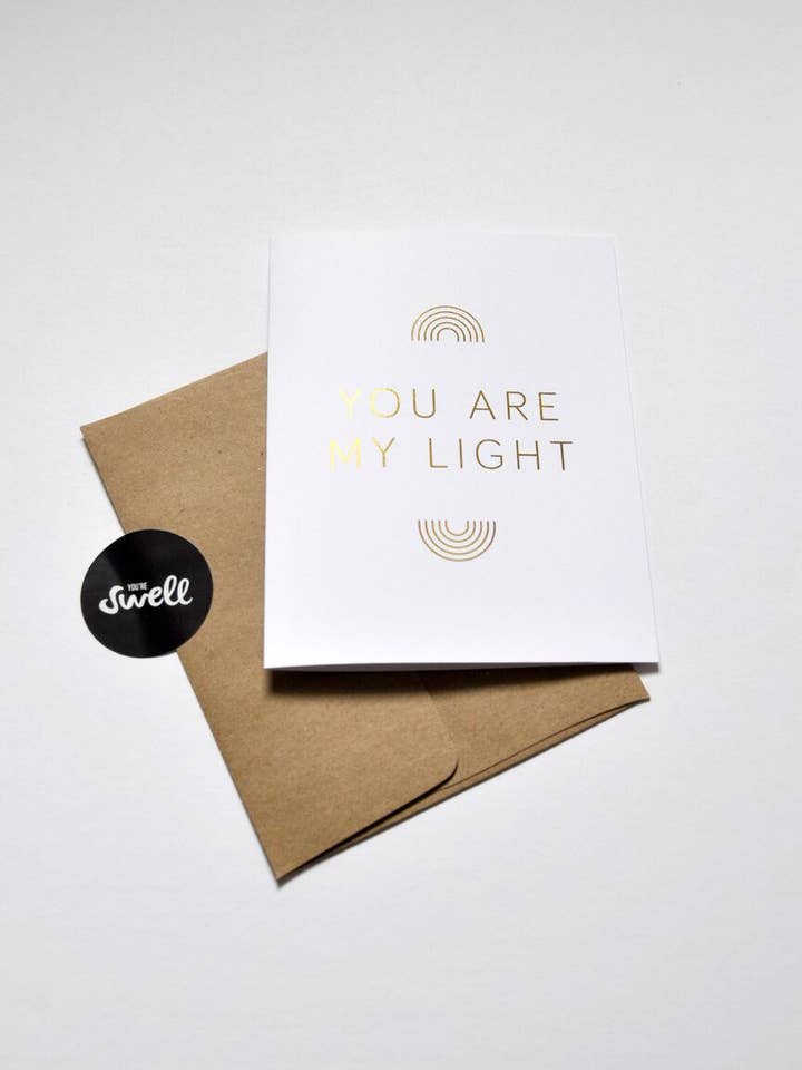 You Are My Light Card for wholesale by Swell Made Co.