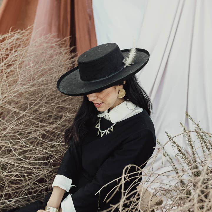 LUNASOL - Wholesale Stud/Post Earrings - Textured Brass Earrings // Lunar Post Earring - SMALL3