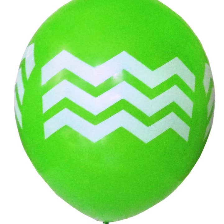 Green Chevron Balloons for wholesale by beve!
