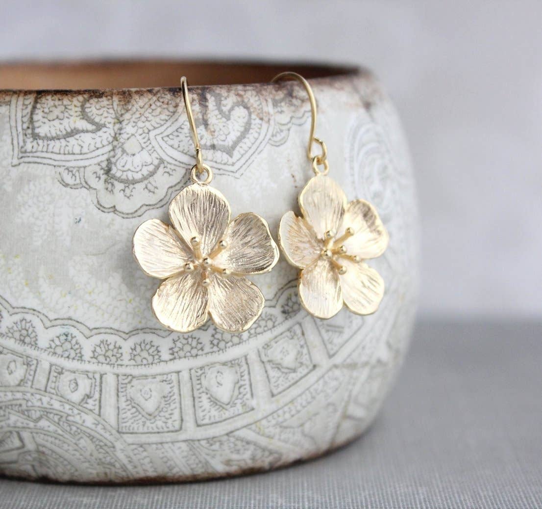 A Pocket of Posies - Wholesale Dangle Earrings - Cherry Blossom Earrings - Long and Short Styles1