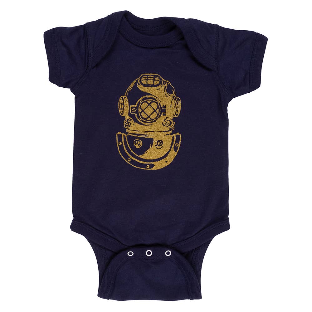 Cinder + Salt - Wholesale Bodysuit (Non-Footed) - Baby - Baby Onesie - Divers Helmet0
