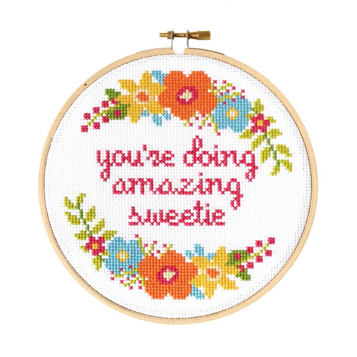 Sweetie Cross Stitch Kit for wholesale by The Stranded Stitch