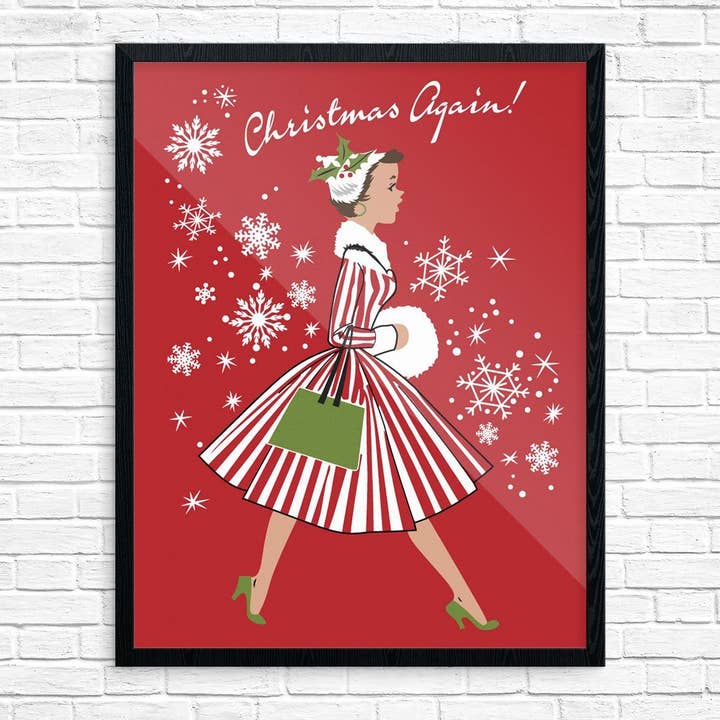 Fridgedoor - Wholesale Christmas Wall Art - 11'' x 14'' Christmas Again Print
