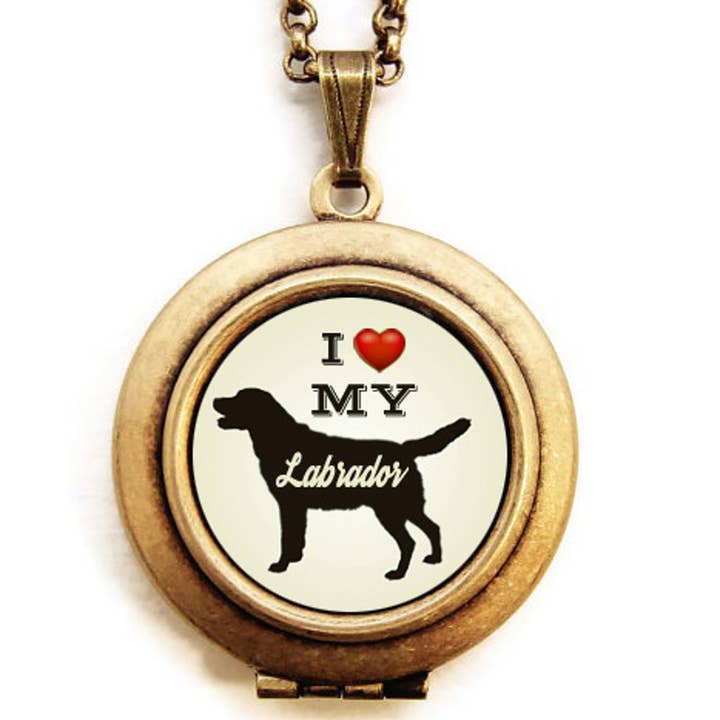 Dearest Mine - Venta al por mayor Collar con medallón - Labrador Retriever - Collar con medallón