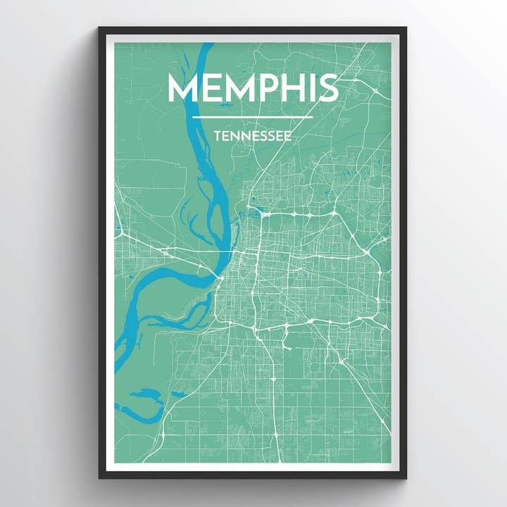 Memphis City Map for wholesale by Point Two Design Group
