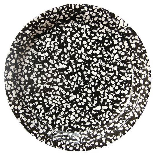BASH Party Goods - Wholesale Dinner Plate - Art School Speckle Large Plates - Black