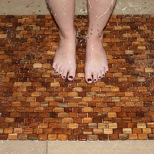 Hip-o Modern Living - Wholesale Bath Mat - Large Teak Indoor/Outdoor Bath & Floor Mat (34 x 21")