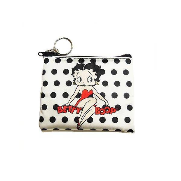 MID-SOUTH PRODUCTS - Wholesale Coin Purse - Unisex - Betty Boop Coin Purse Keychain - Polka Dot