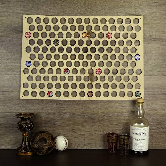 Torched Products – Engroshandel 3D-vægkunst – Mænds gave tilstand øl cap kort - Beer Cap Collector/Display65