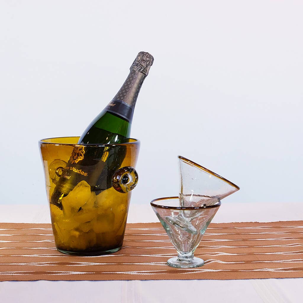 Sobremesa - Wholesale Table Runner - Serpentina Nutmeg w/White Table Runner2