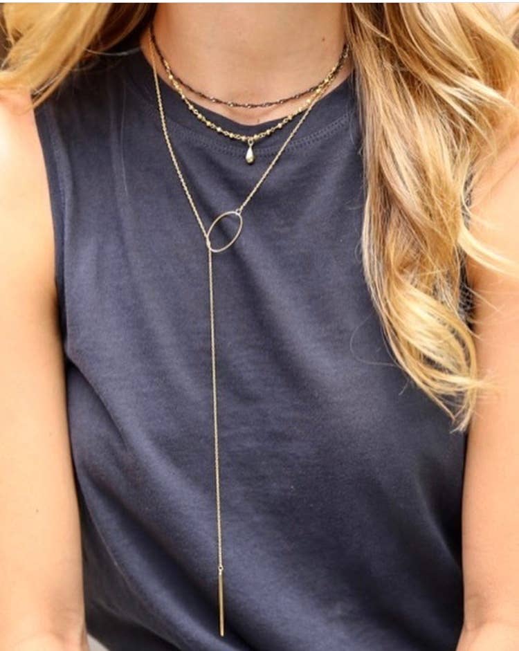 Alicia Marilyn Designs - Wholesale Y-Neck/Lariat Necklace - Sterling Silver - Spike Lariat1