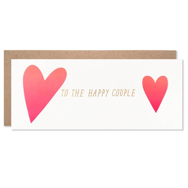 Wedding / To The Happy Couple Hearts for wholesale by Hartland Cards