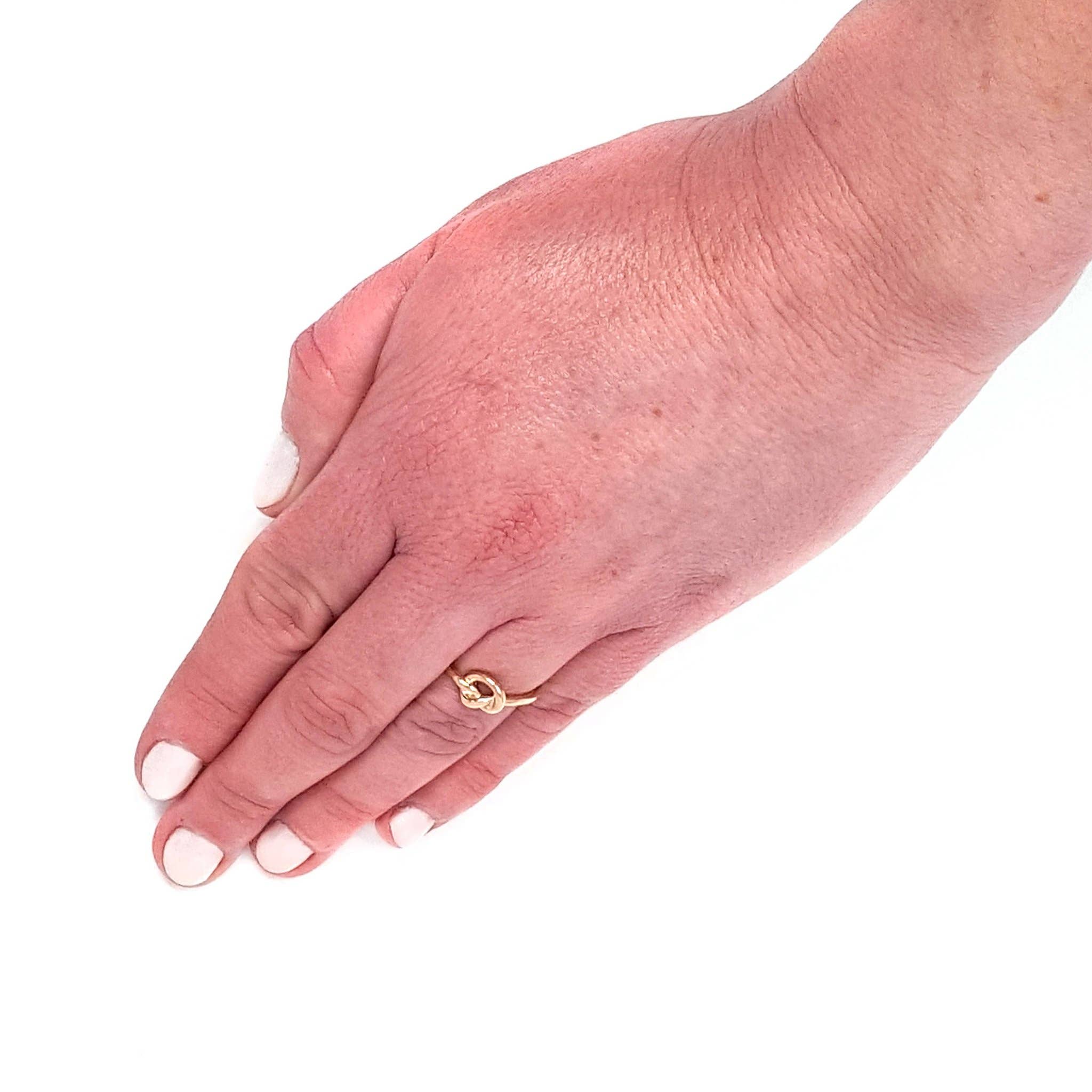 West Coast Jewelry - Wholesale Band/Stacked Ring - Love Knot Open Cuff Stainless Steel Ring4