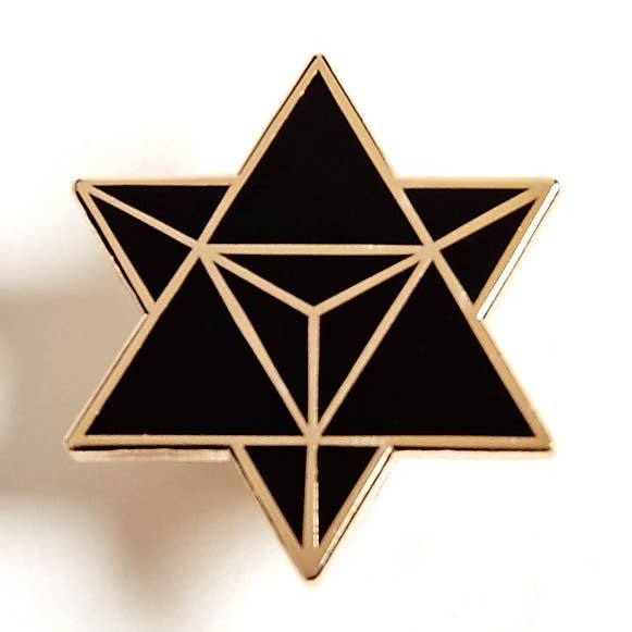 Star Merkaba/Star Tetraedro - Pin esmaltado para tu vida para venta al por mayor de Real Sic