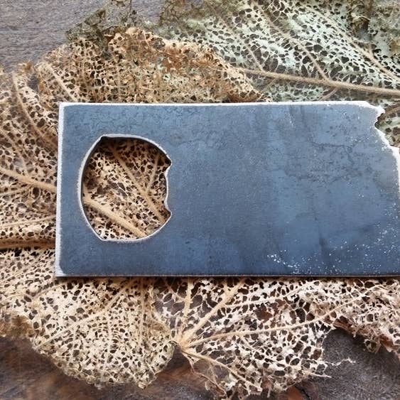Kansas State Bottle Opener made from Recycled Raw Steel for wholesale by BE Creations & Designs, Inc.