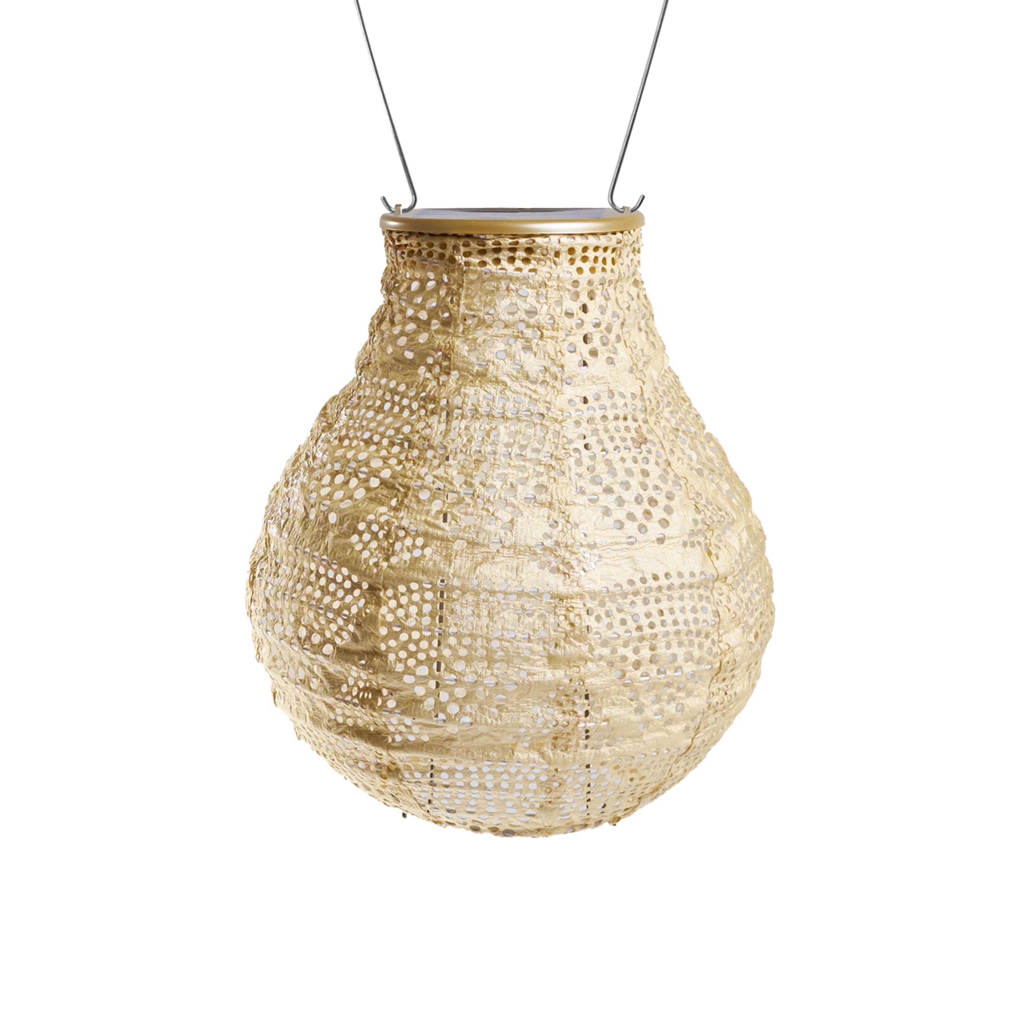 Allsop Home & Garden - Wholesale Outdoor/Lawn Light - Stella Bulb 8" Solar Lantern - Pearl Wave1