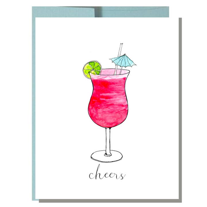 Carte Dacquiri Cheers pour la vente par Rachelink Cards & Illustrations