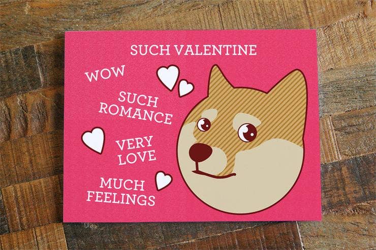 Tiny Bee Cards - Vendita all'ingrosso Biglietti per San Valentino - Tale biglietto di San Valentino Doge Shiba Inu1