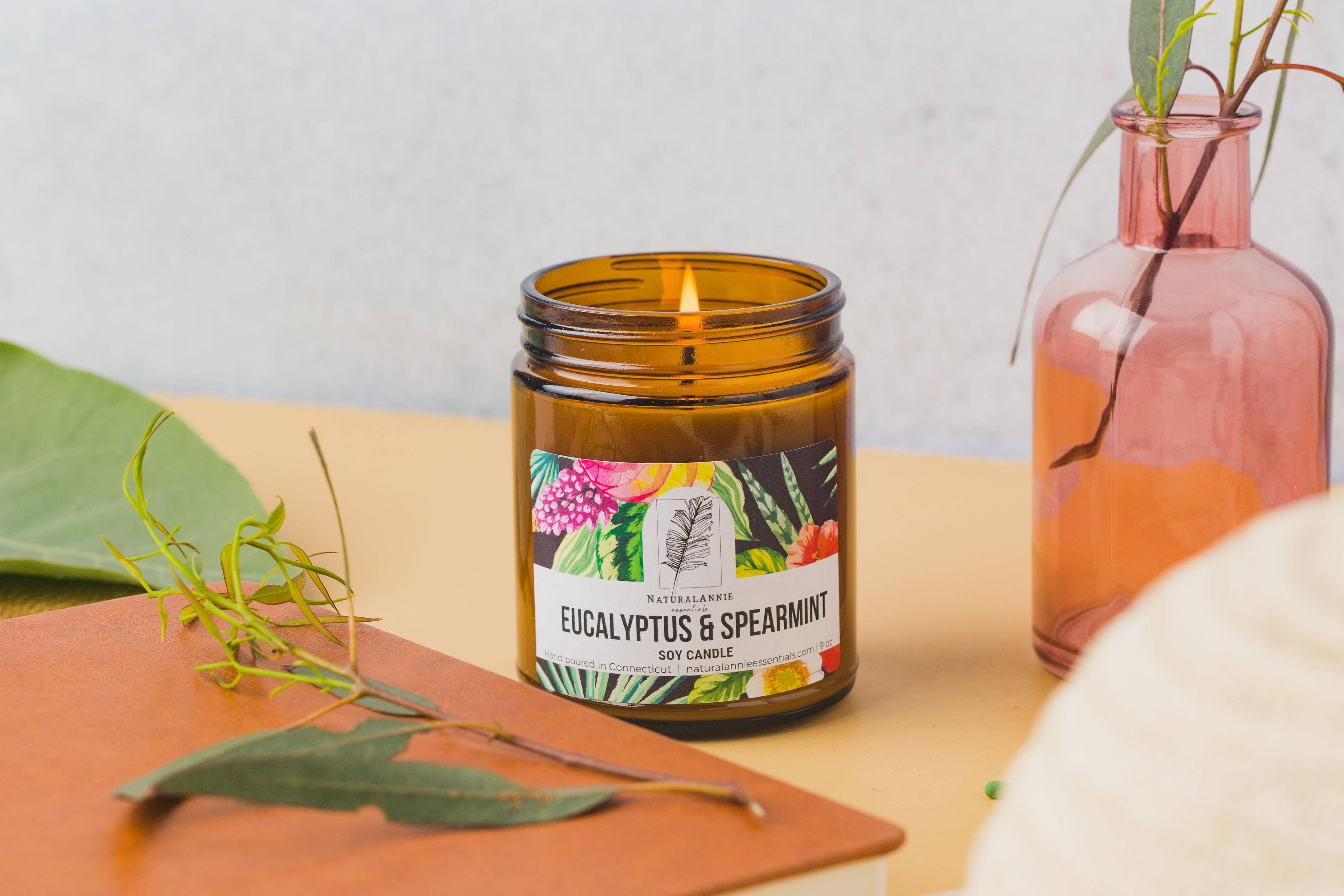 NaturalAnnie Essentials - Wholesale Jar/Filled Candle - Eucalyptus & Spearmint Soy candle2