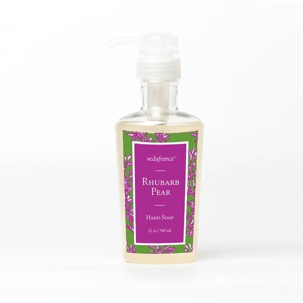 Rhubarb Pear Classic Toile Liquid Hand Soap for wholesale by Seda France Candles