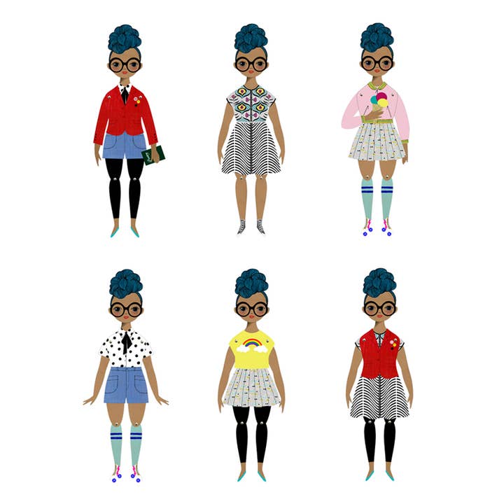 Of Unusual Kind - Wholesale DIY Craft Kit - Kids - ROSEMARIE PAPER DOLL KIT2