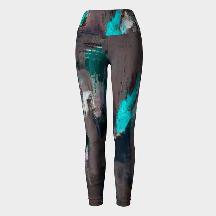 Peacock Feathers Leggings for wholesale by EmBellish Active
